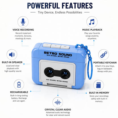 Mini Audio Recorder Keychain